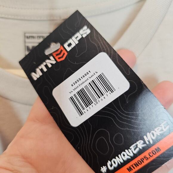 Mtn Ops Mountain NWT Eminent Sand Cream Outdoor Black Shirt Men's Size Small - Picture 7 of 7